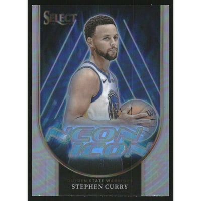 2023-24 Select Neon Icon Silver Prizms #4 Stephen Curry