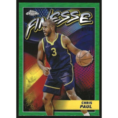 2023-24 Topps Chrome Finesse Green Refractors #F7 Chris Paul