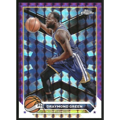 2023-24 Topps Chrome Purple Geometric Refractors #85 Draymond Green