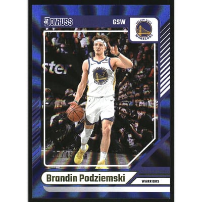 2024-25 Donruss Holo Blue Laser #22 Brandin Podziemski