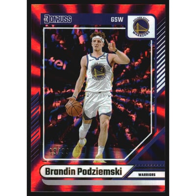 2024-25 Donruss Holo Red Laser #22 Brandin Podziemski