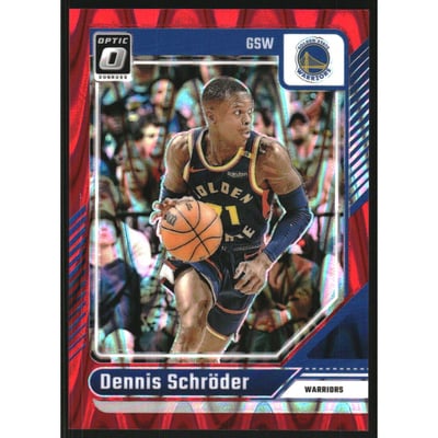 2024-25 Donruss Optic Red Seismic #84 Dennis Schroder