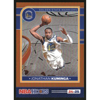 2024-25 Hoops Premium Prizms Orange #161 Jonathan Kuminga
