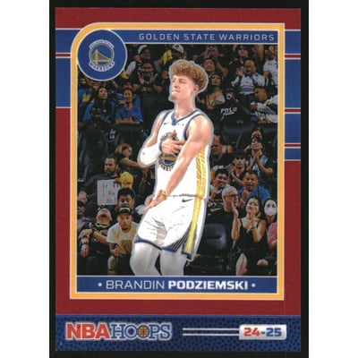 2024-25 Hoops Premium Prizms Red #70 Brandin Podziemski