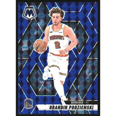 2024-25 Panini Mosaic Mosaic Blue #105 Brandin Podziemski