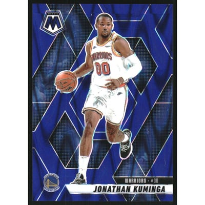 2024-25 Panini Mosaic Mosaic Blue Seismic #193 Jonathan Kuminga