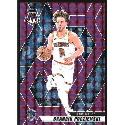 2024-25 Panini Mosaic Mosaic Purple #105 Brandin Podziemski