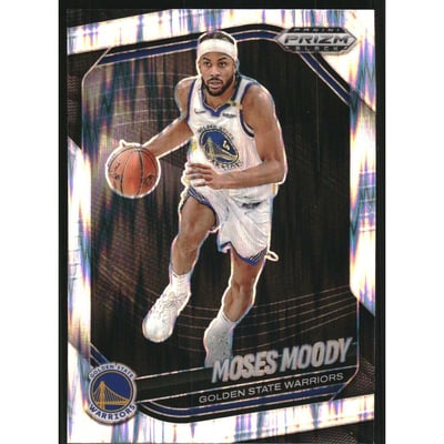 2024-25 Panini Prizm Black Prizms Skewed #175 Moses Moody