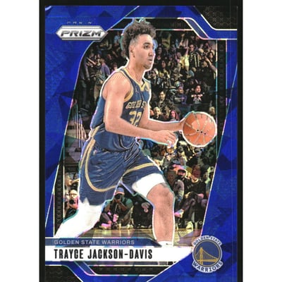 2024-25 Panini Prizm Prizms Blue Ice #188 Trayce Jackson-Davis