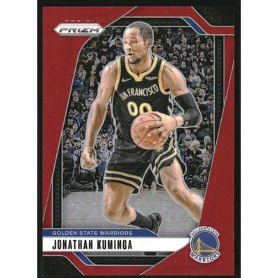 2024-25 Panini Prizm Prizms Red #104 Jonathan Kuminga