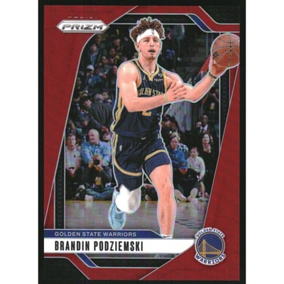 2024-25 Panini Prizm Prizms Red #81 Brandin Podziemski