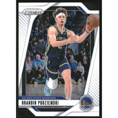 2024-25 Panini Prizm Prizms White #81 Brandin Podziemski