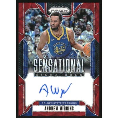 2024-25 Panini Prizm Sensational Signatures Prizms Choice #27 Andrew Wiggins