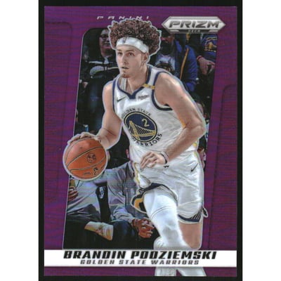 2024-25 Prizm Deca Prizms Purple #163 Brandin Podziemski