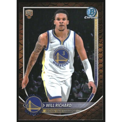 2025-26 Bowman Chrome Reptilian Refractors #BCV52 Will Richard