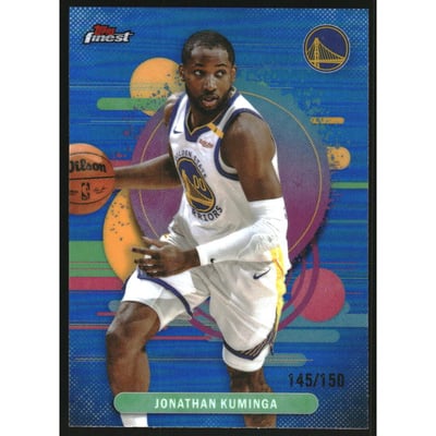 2025-26 Finest Blue Refractors #164 Jonathan Kuminga U