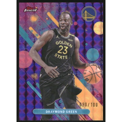 2025-26 Finest Purple Geometric Refractors #76 Draymond Green C