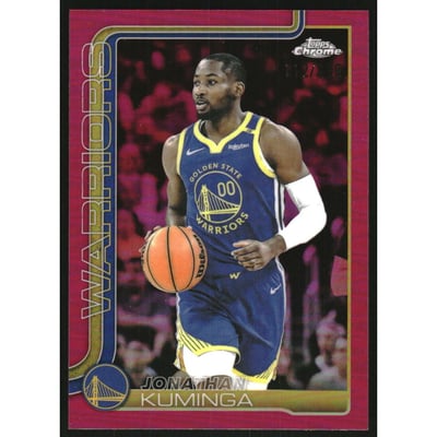 2025-26 Topps Chrome Magenta Refractors #211 Jonathan Kuminga