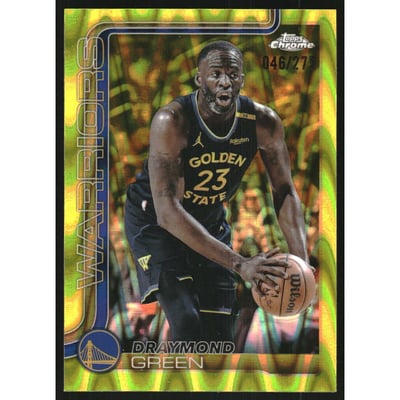 2025-26 Topps Chrome RayWave Yellow Refractors #234 Draymond Green