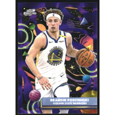 2025-26 Topps Cosmic Chrome Purple Nebula Refractors #154 Brandin Podziemski