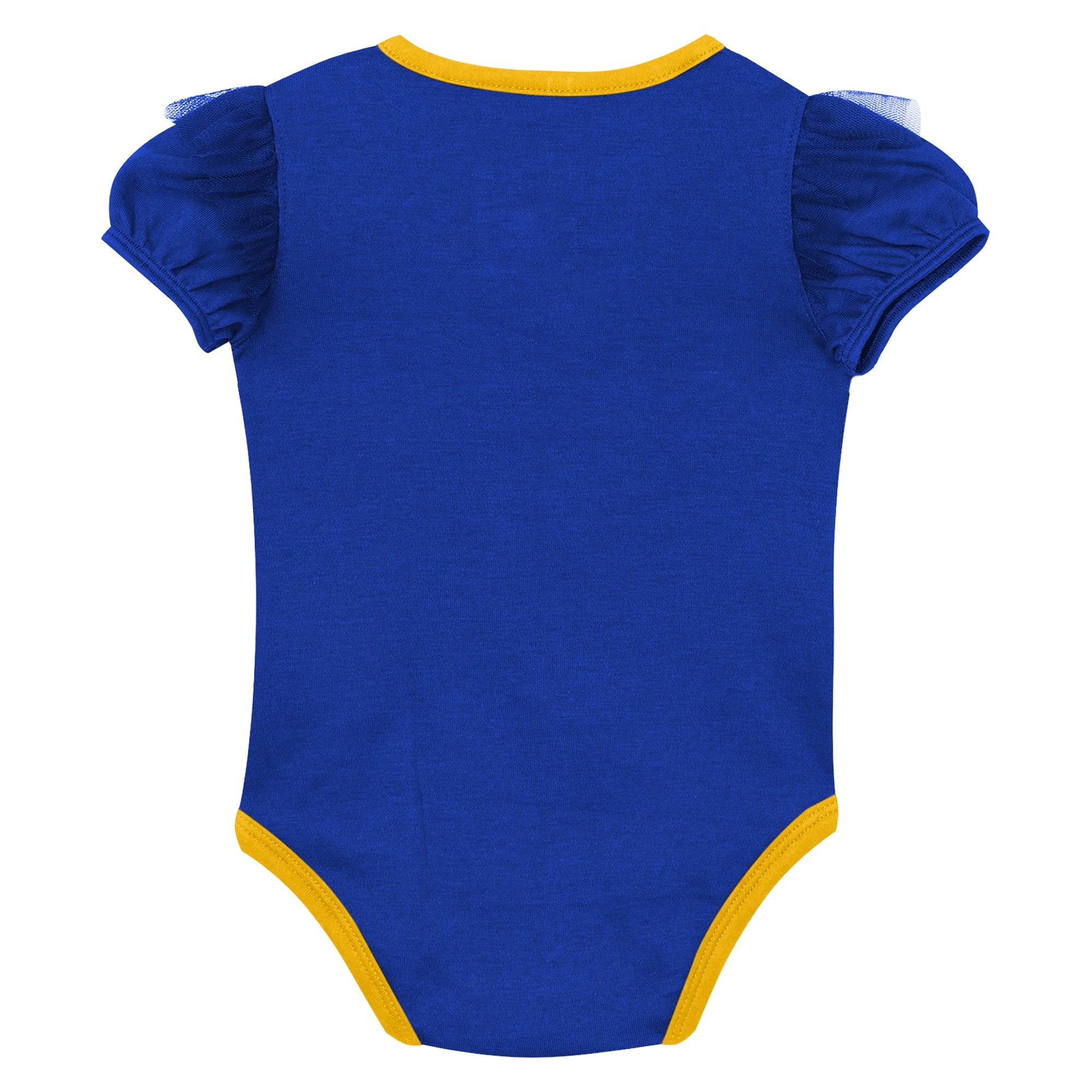 Ensemble body, pantalon et bandeau Outerstuff bleu roi/gris à l'effigie des Golden State Warriors pour bébé fille