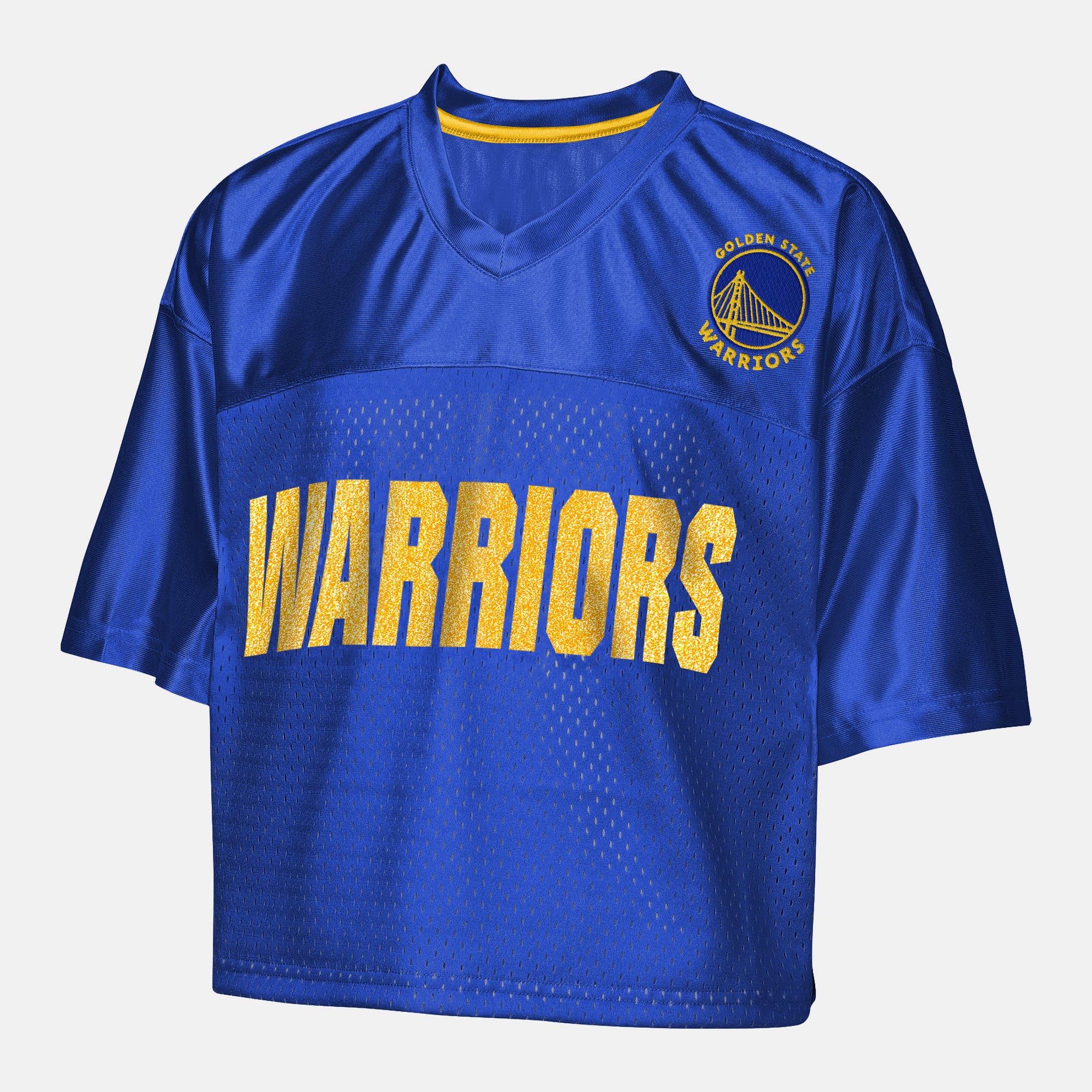 T-shirt court à col en V Outerstuff Royal Golden State Warriors Points Paint pour jeunes filles