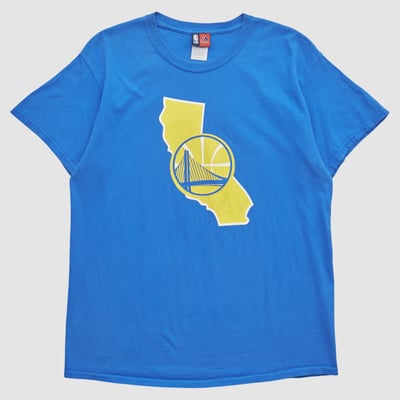 Golden State Warriors Majestic 2000s T-shirt - Blue - M by Fanatics Real Vintage