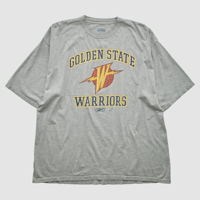 Golden State Warriors Reebok 2000s T-shirt - Heather Gray - 2XL by Fanatics Real Vintage