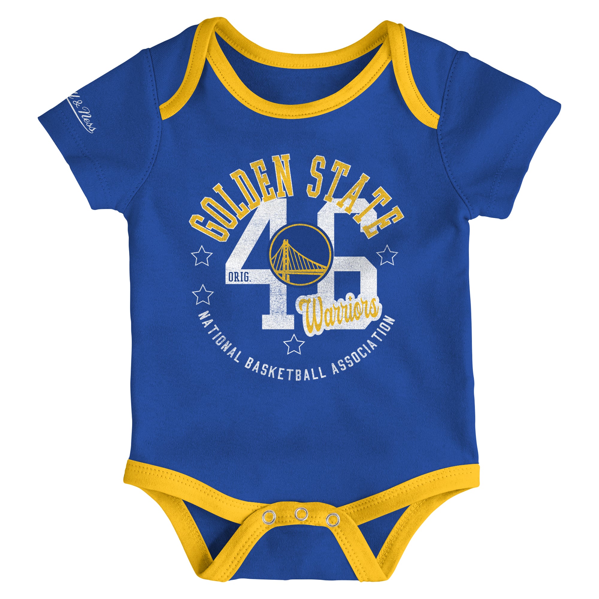 Ensemble de 3 bodies Mitchell & Ness Golden State Warriors pour bébé