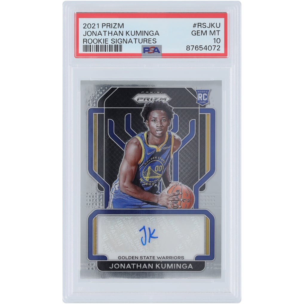 Jonathan Kuminga Golden State Warriors Autographed 2021-22 Panini 
