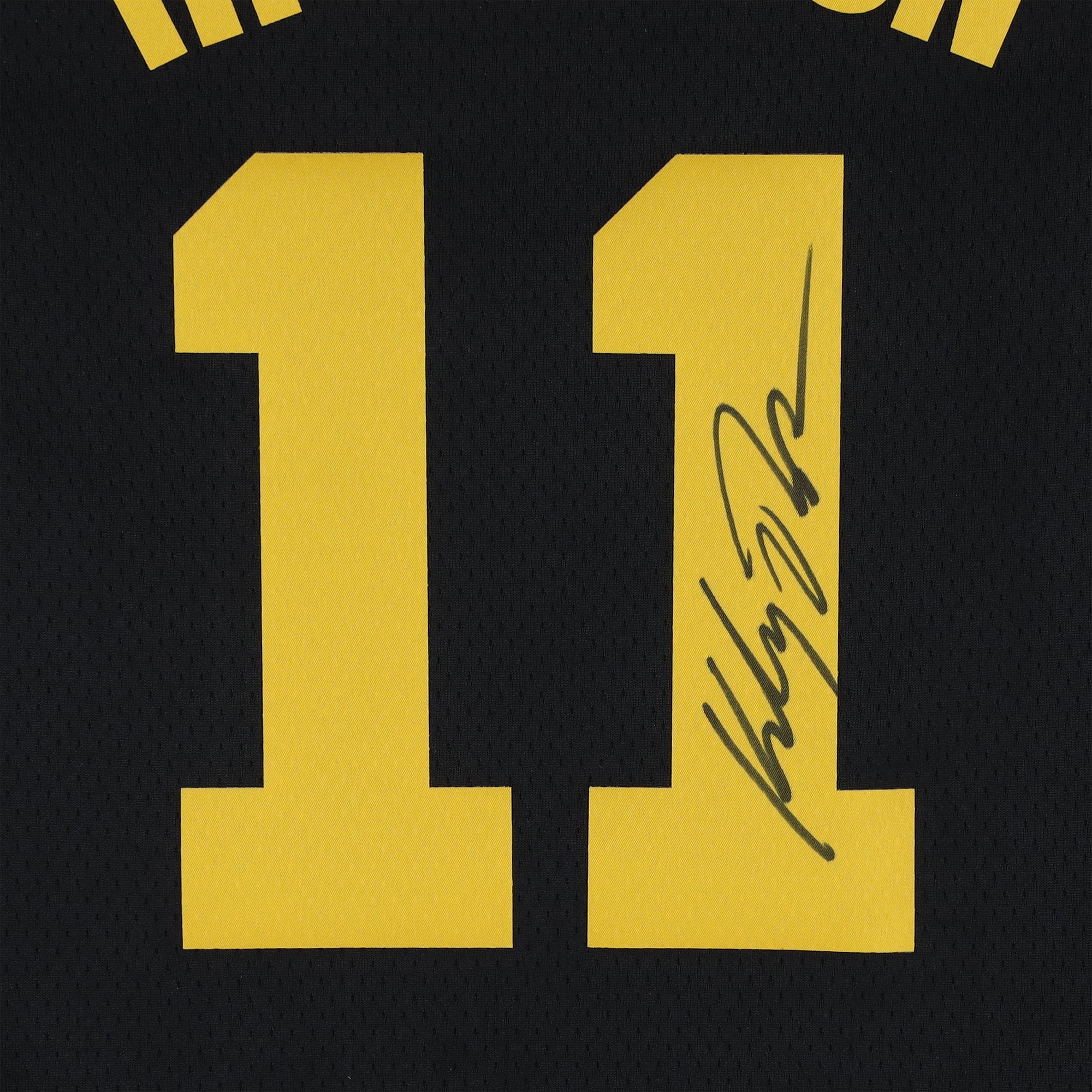 Maillot Nike City Edition Swingman noir autographié par Klay Thompson des Golden State Warriors (saison 2021-2022)