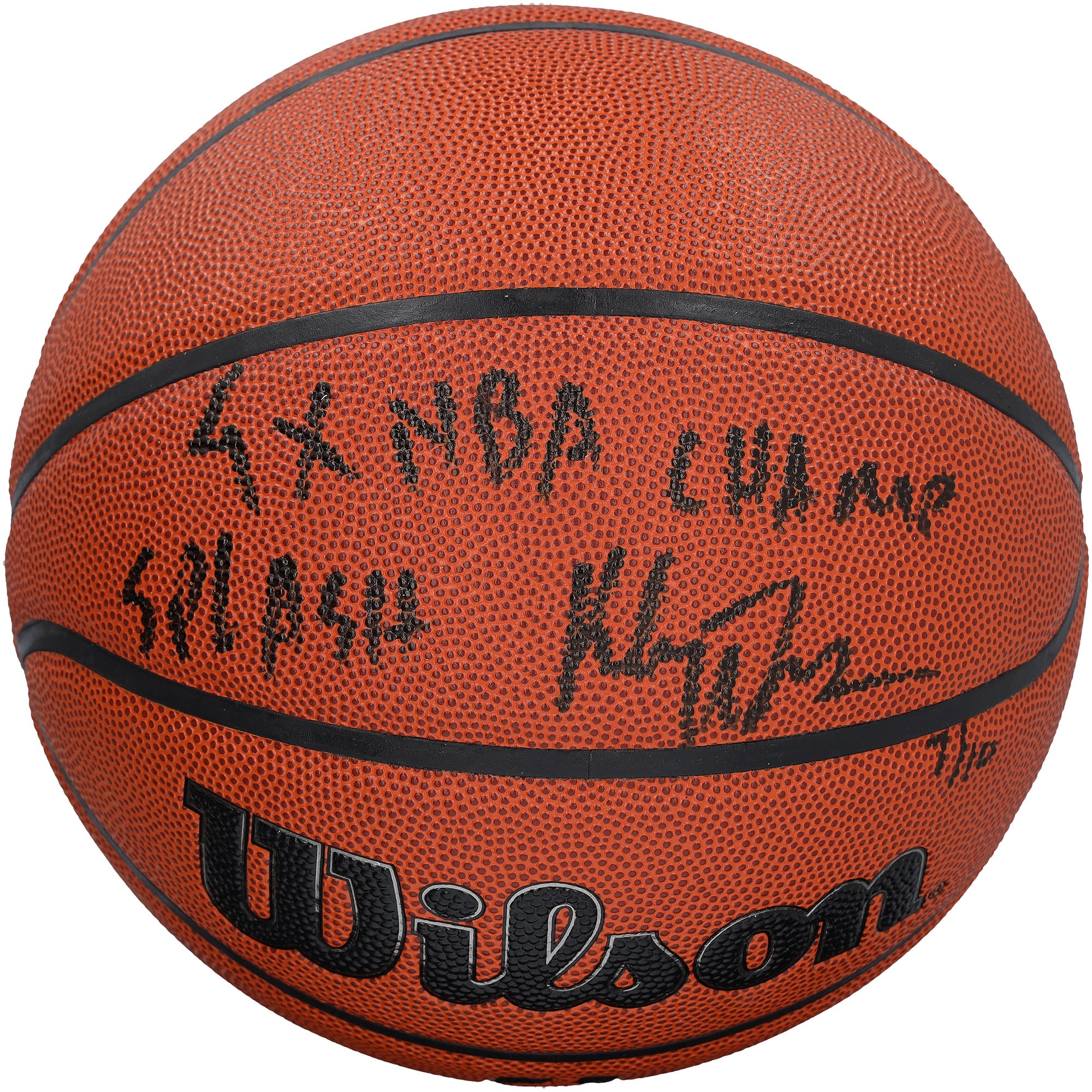 Ballon de basket-ball Wilson Authentic Series autographié par Klay Thompson des Golden State Warriors (intérieur/extérieur) avec inscriptions multiples - Édition limitée à 10 exemplaires