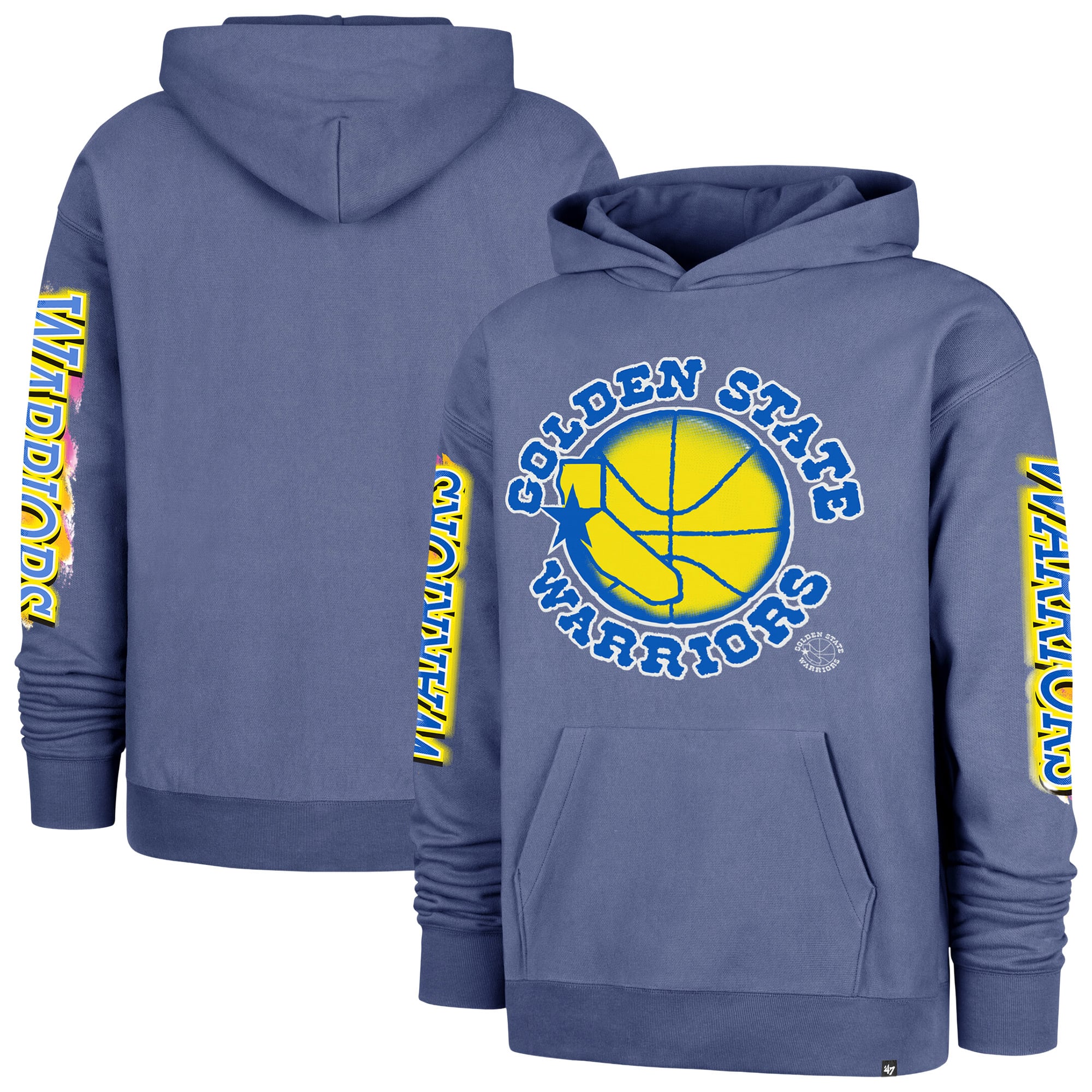 Sweat à capuche homme '47 Blue Golden State Warriors City Paint Duo Foundation