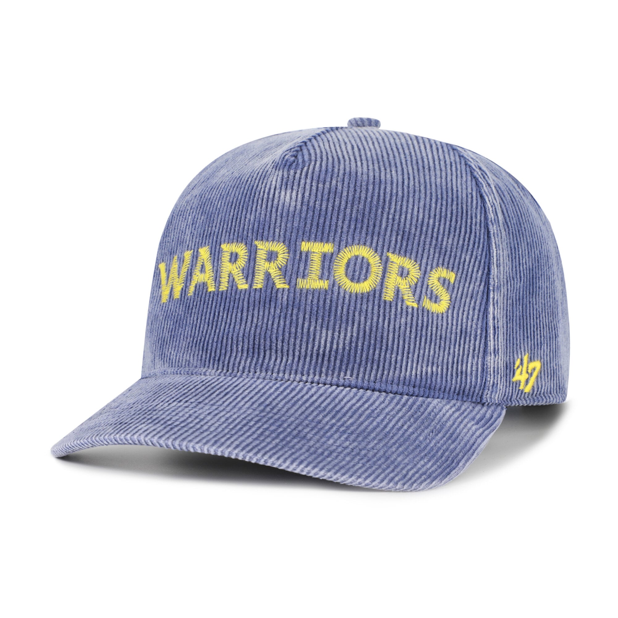 Men's '47 Blue Golden State Warriors Reclaim Snow Wash Corduroy Adjustable Hitch Hat