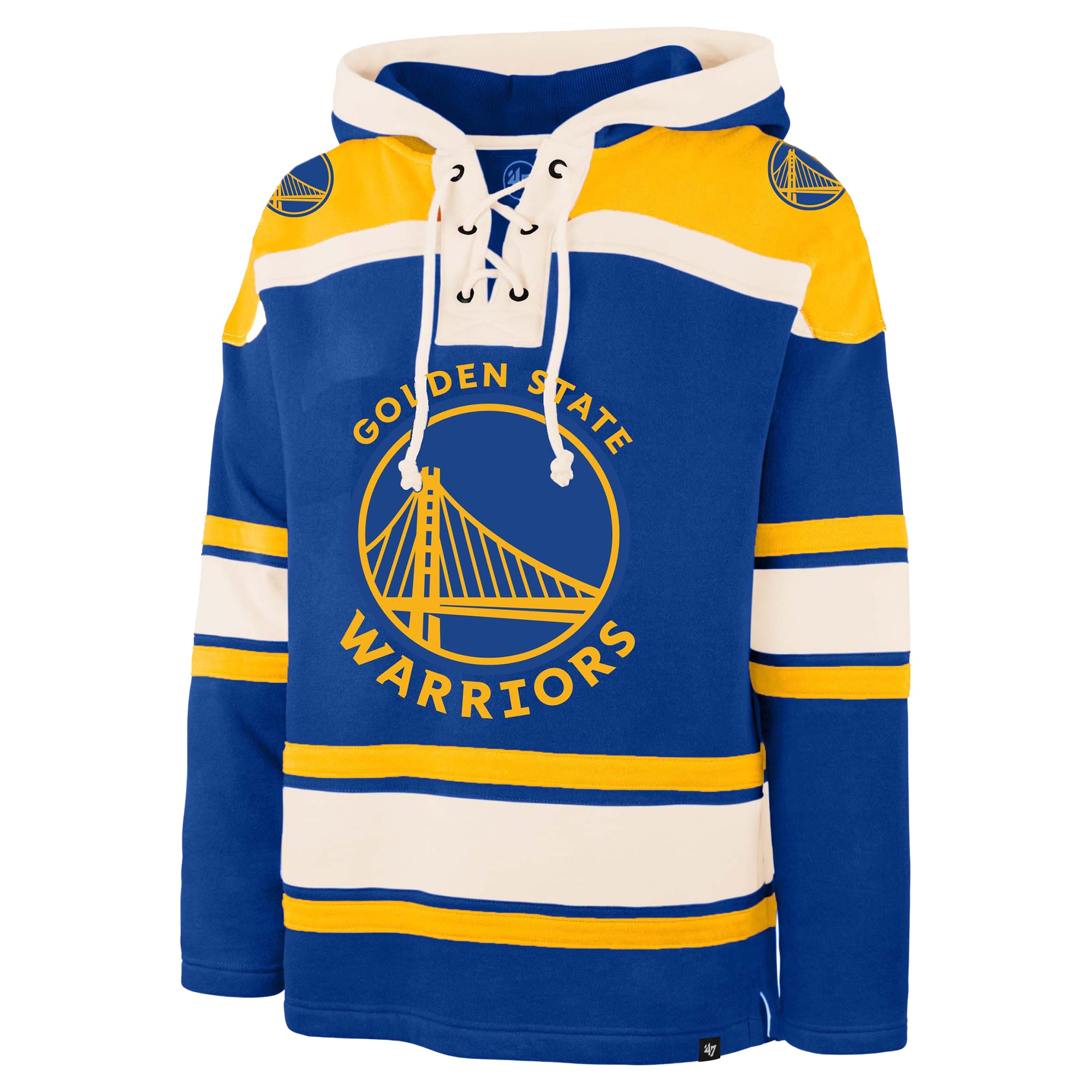 Sweat à capuche Lacer pour homme, taille 47 Royal Golden State Warriors