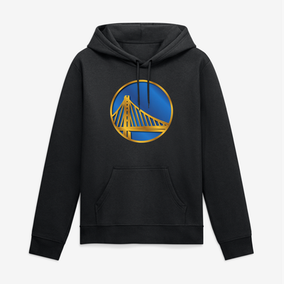 Golden State Warriors Big & Tall Metallic Mascot Hoodie - Black