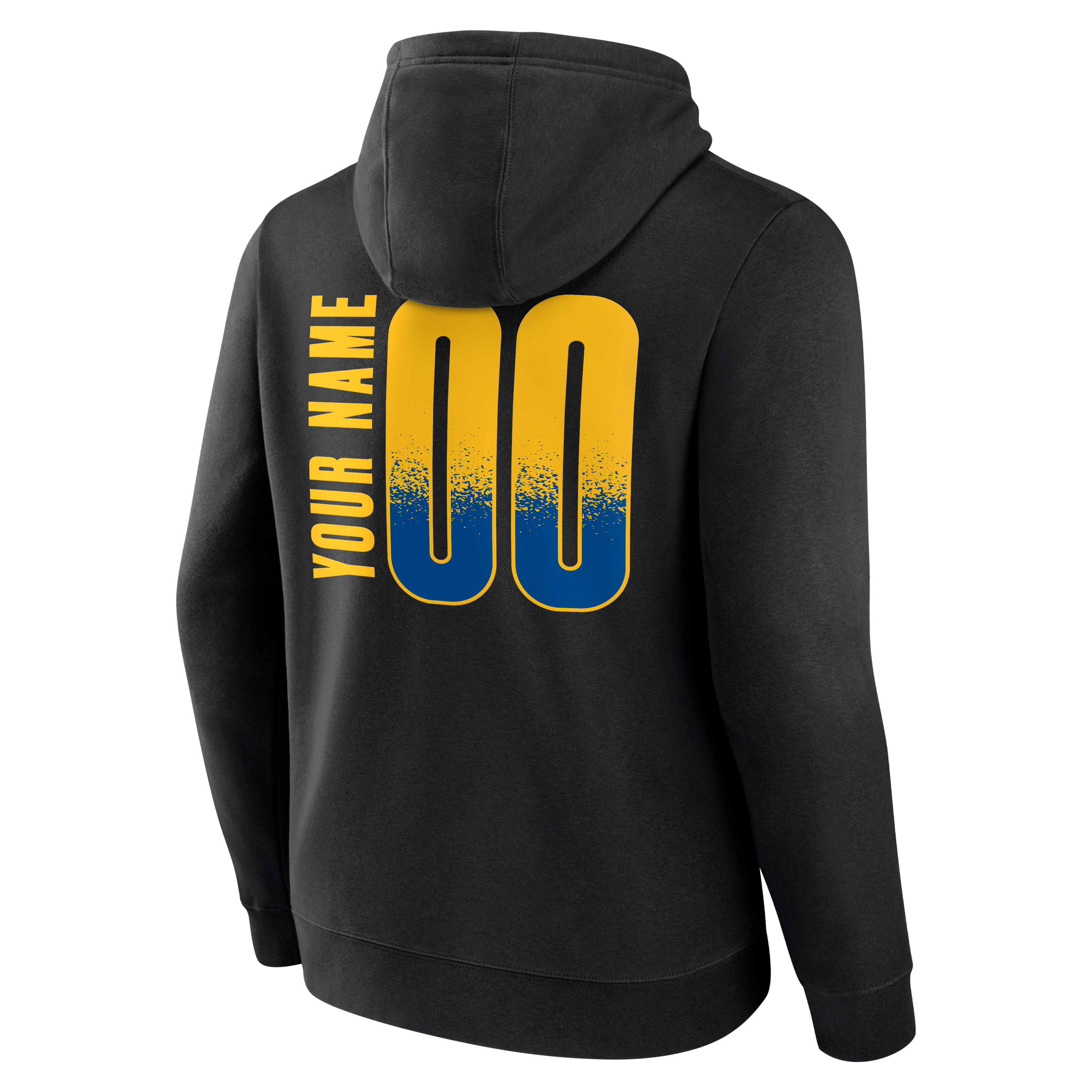Sweat à capuche noir pour homme Golden State Warriors Home Court Pop personnalisé avec nom et numéro