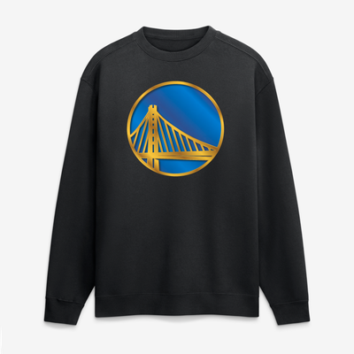 Golden State Warriors  Metallic Mascot Sweatshirt - Black