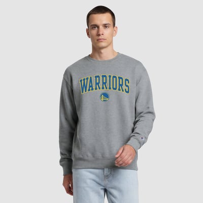  Golden State Warriors Champion Contrast Crewneck Sweatshirt - Gray