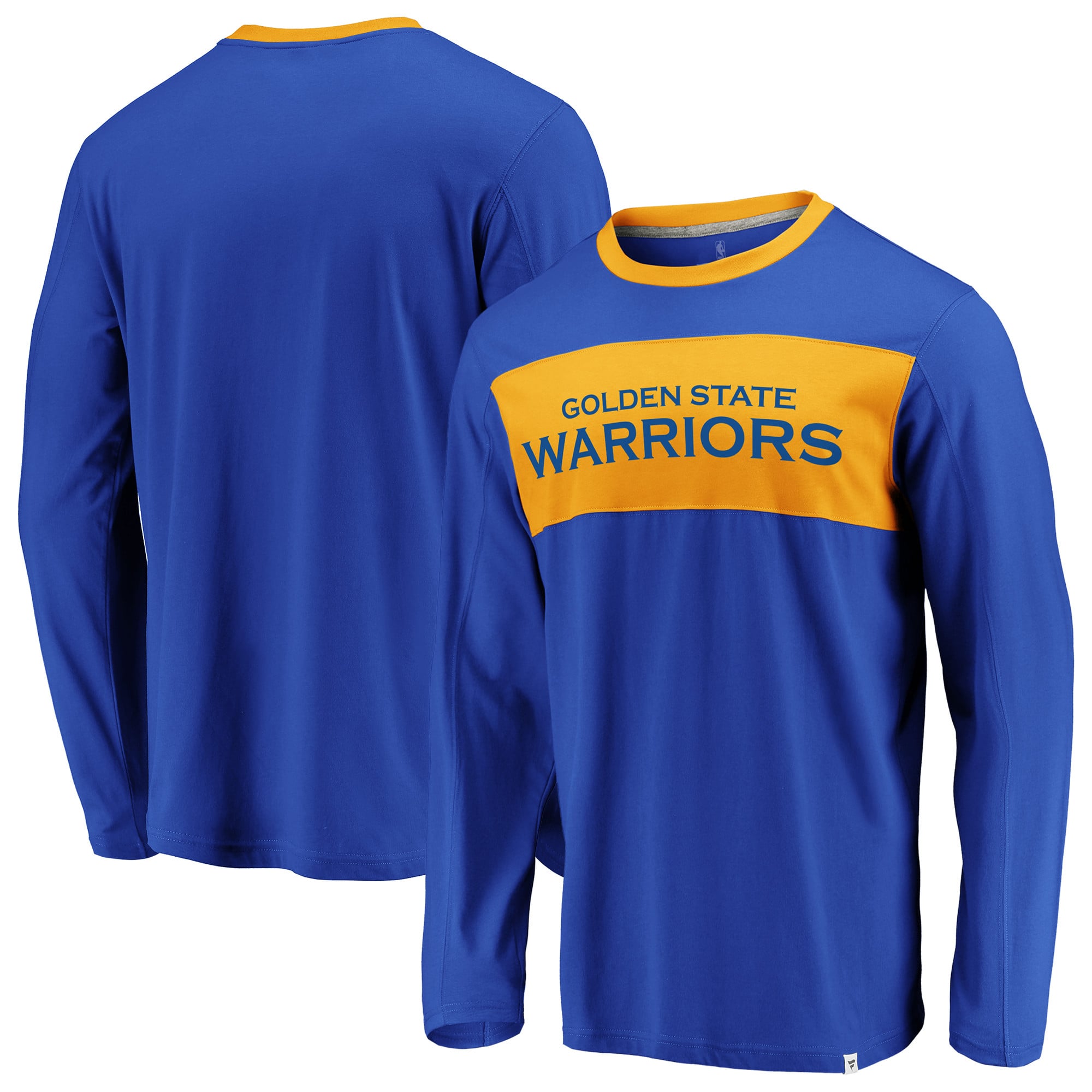 Men's Fanatics Royal/Gold Golden State Warriors Iconic Color Block