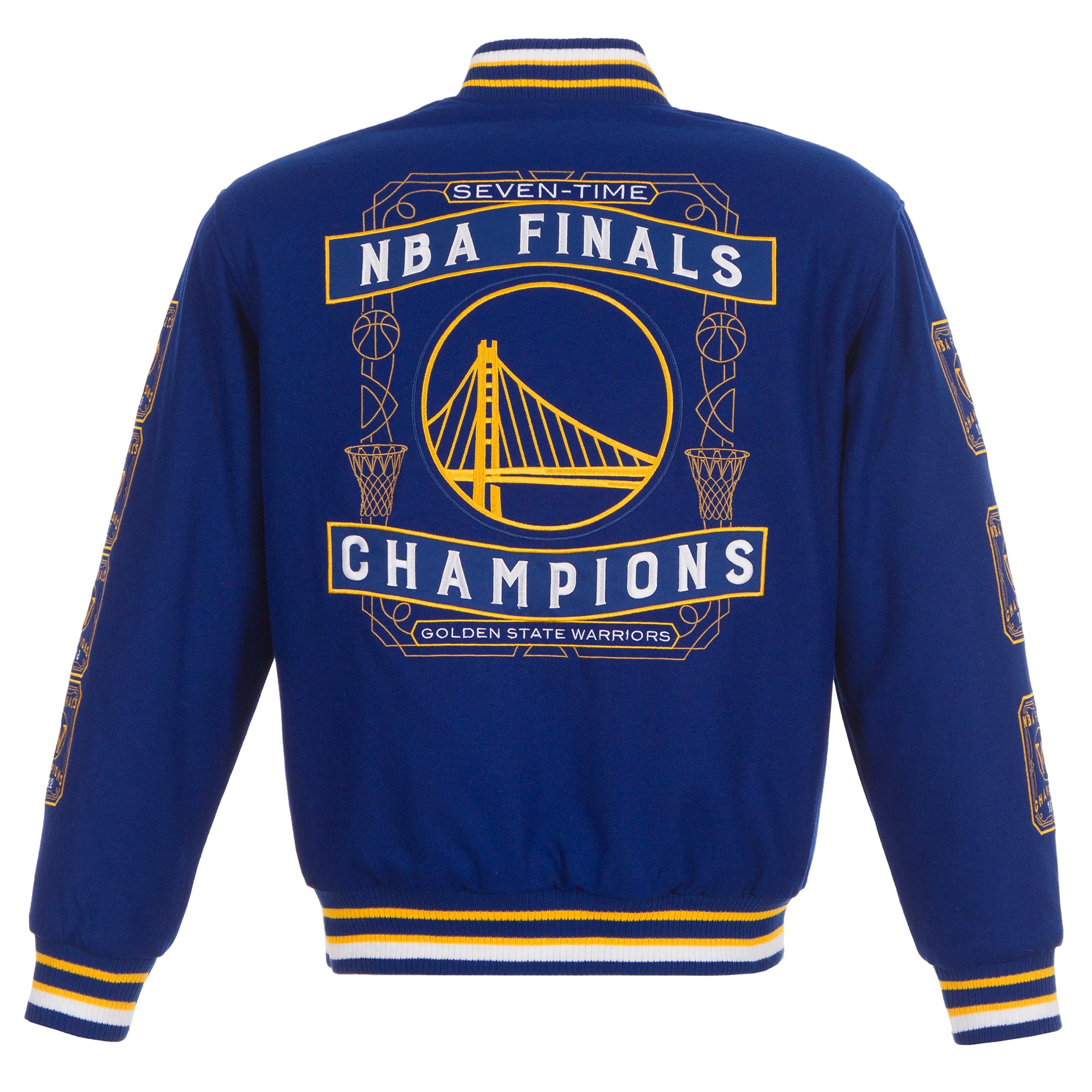 JH Design NBA シカゴブルズ スタジャン 刺繍ロゴ 両面ロゴ JH Design 