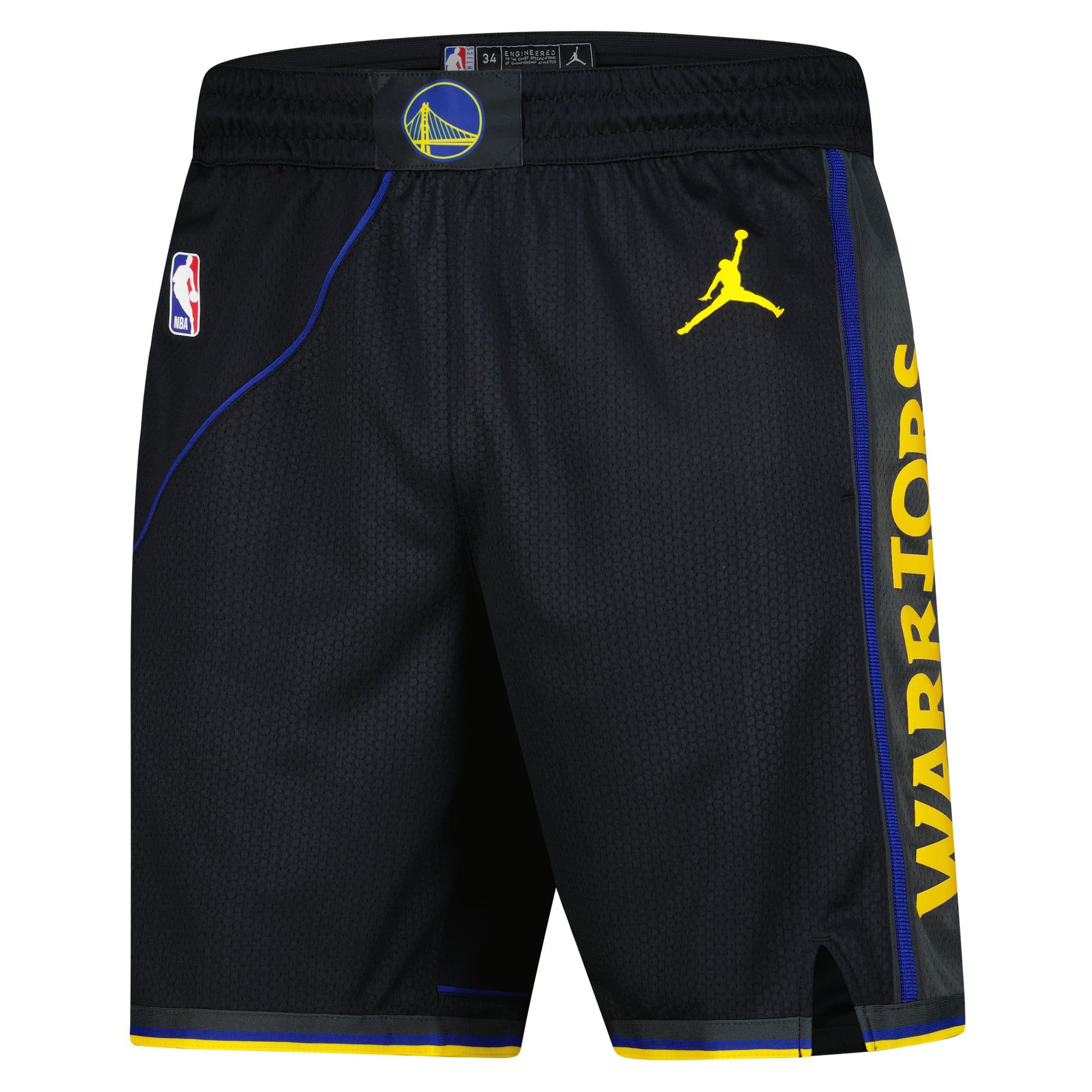 Short Swingman Jordan Brand noir Golden State Warriors 2024/25 pour homme - Édition Statement