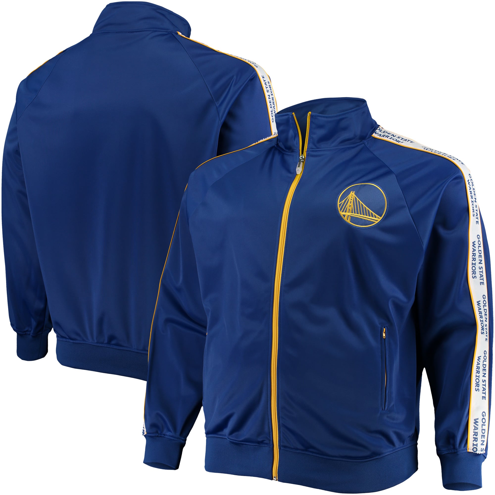 Men's Majestic Royal Golden State Warriors Big & Tall Sleeve