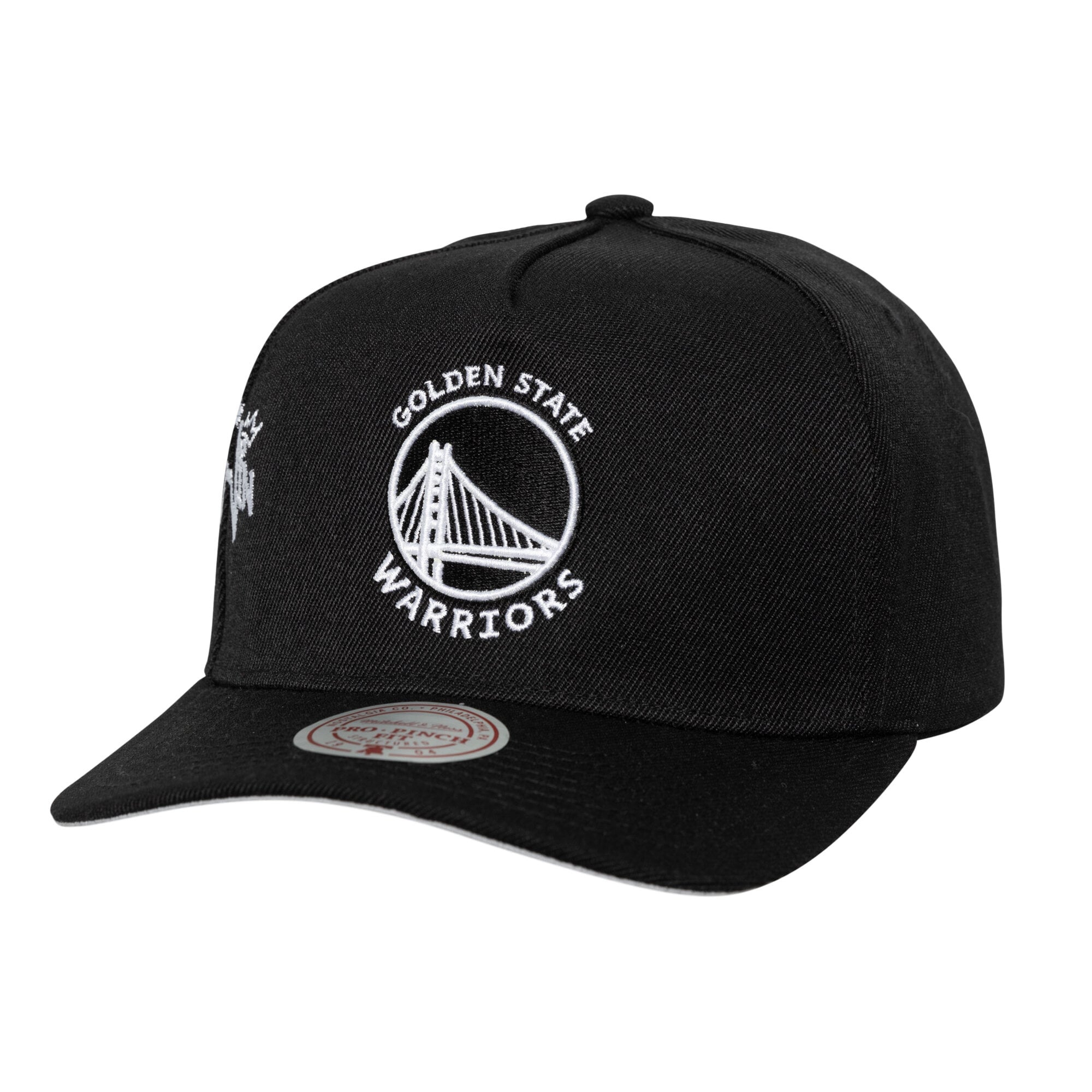 NBA Golden State Warriors Mitchell & Ness Black Denim Dad Hat Cap Curry Klay New Men main image 3