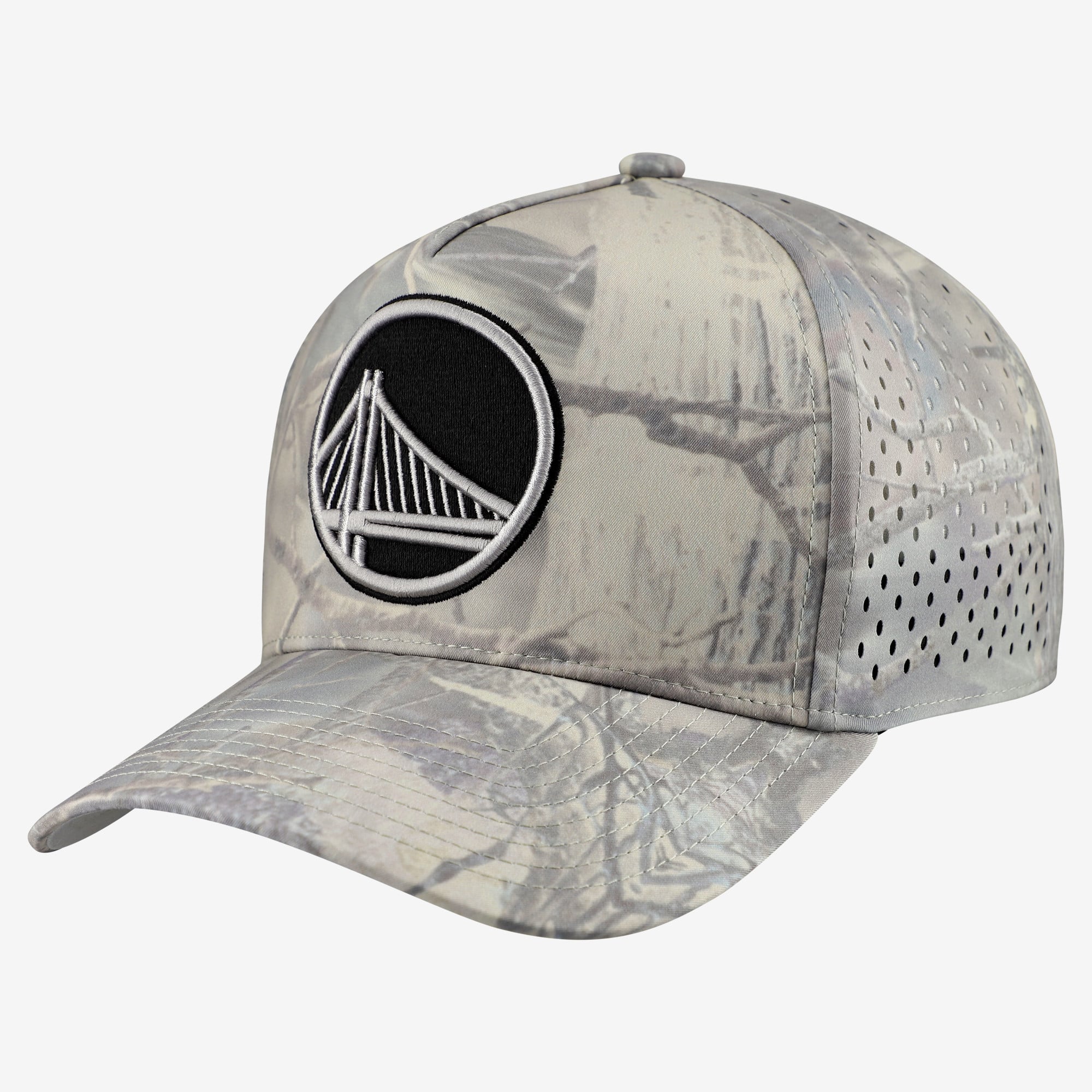 Men's Golden State Warriors Mitchell & Ness Camo Perfect Pro Adjustable Hat