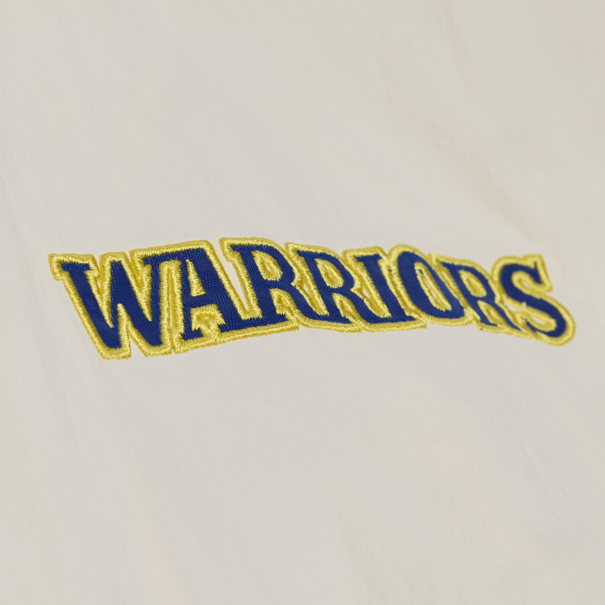 Men's Mitchell & Ness Cream Golden State Warriors Retro Root Full-Snap Coaches Jacket