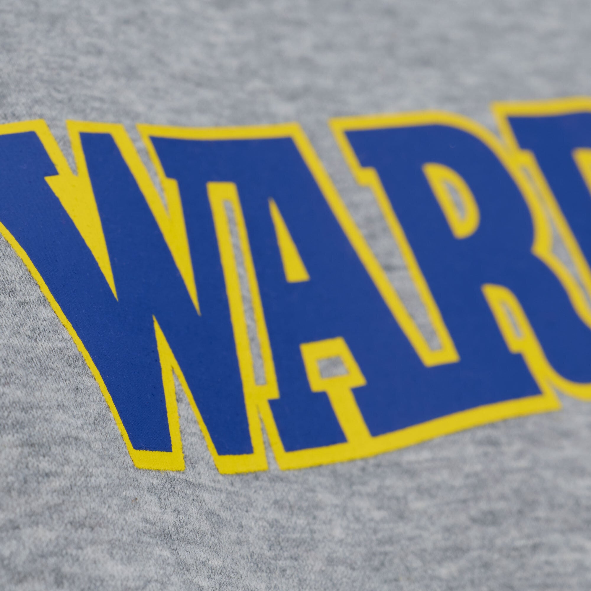 Men's Mitchell & Ness Heather Gray Golden State Warriors Walk-Off Fleece Sweatshirt