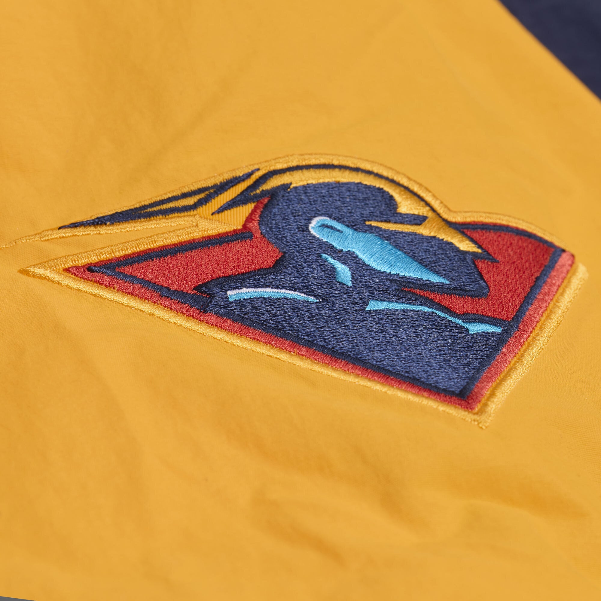 Men's Mitchell & Ness Navy Golden State Warriors Classic V-Neck Raglan Pullover