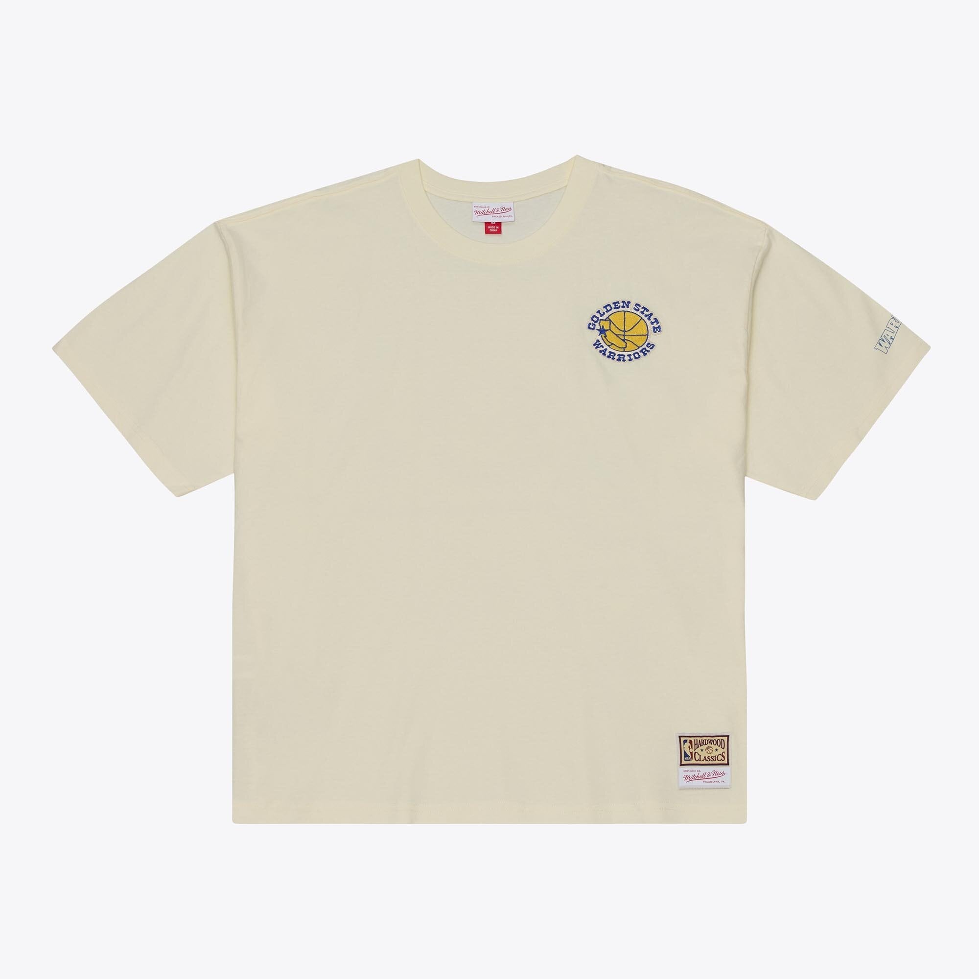 T-shirt oversize Mitchell & Ness Golden State Warriors Heritage Hues couleur avoine pour homme