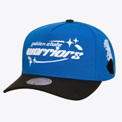 Golden State Warriors Mitchell & Ness Men's Hardwood Classics 404 Club Starz Pro Snapback Hat - Royal